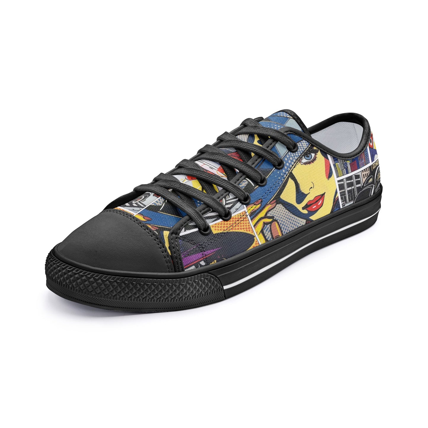 COMICS - Unisex Low Top Canvas Shoes