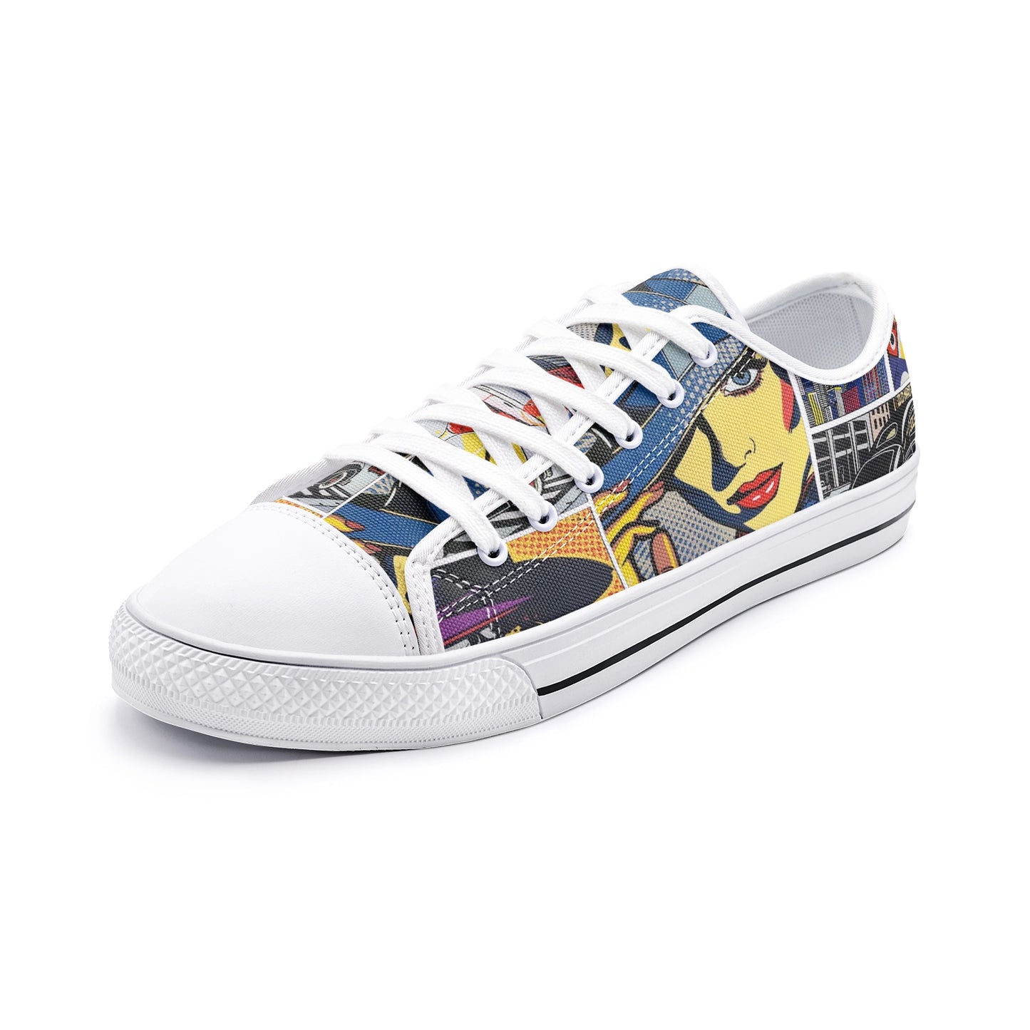 COMICS - Unisex Low Top Canvas Shoes