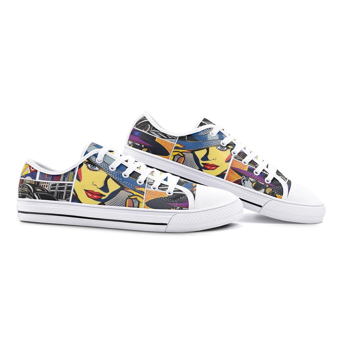 COMICS - Unisex Low Top Canvas Shoes