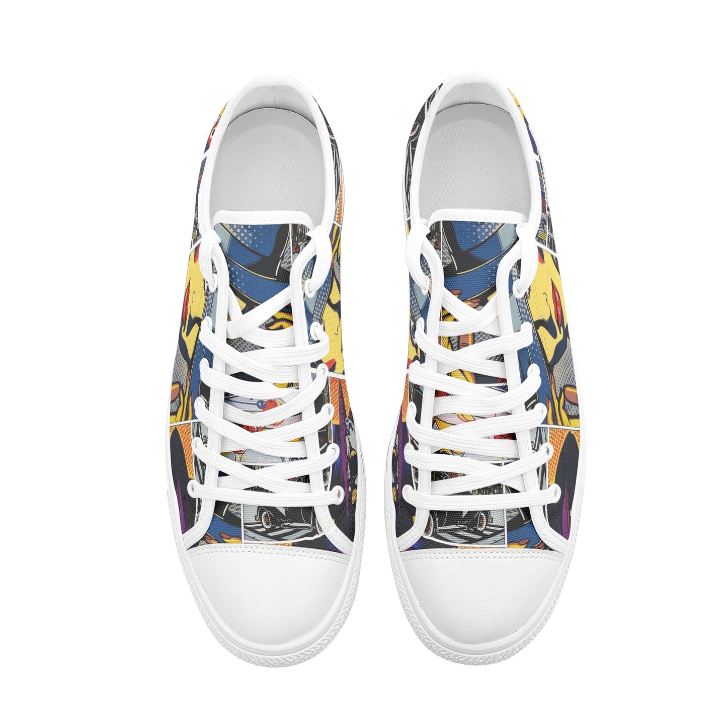 COMICS - Unisex Low Top Canvas Shoes