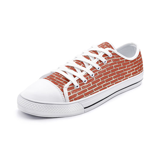 RED BRICKS - Unisex Low Top Canvas Shoes
