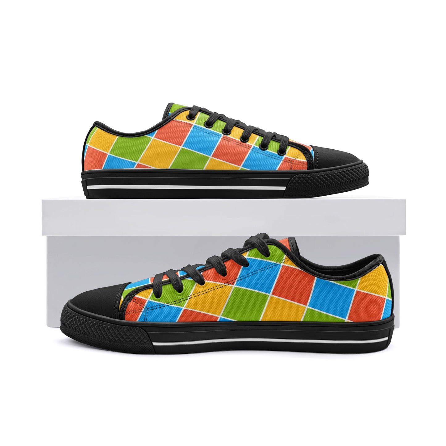 COLORS - Unisex Low Top Canvas Shoes