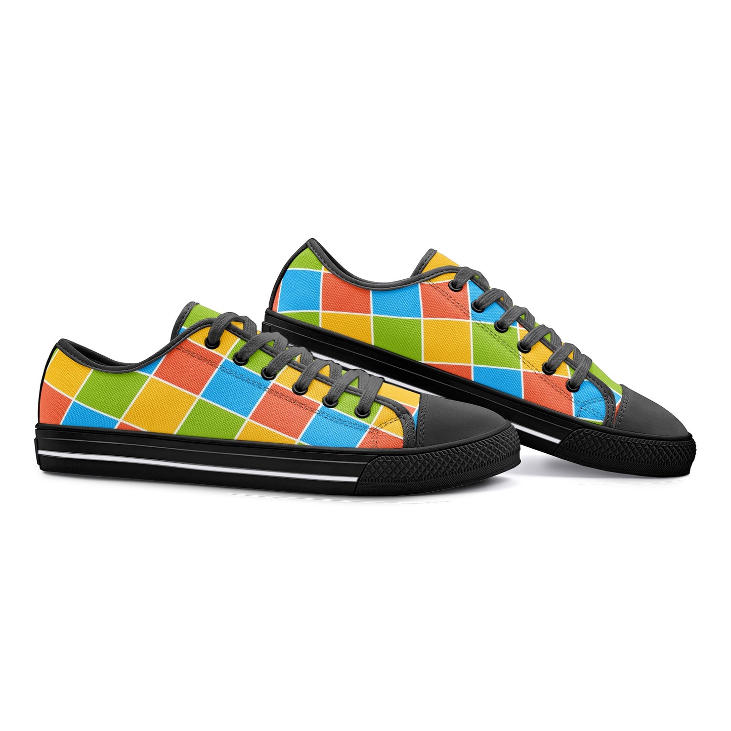 COLORS - Unisex Low Top Canvas Shoes