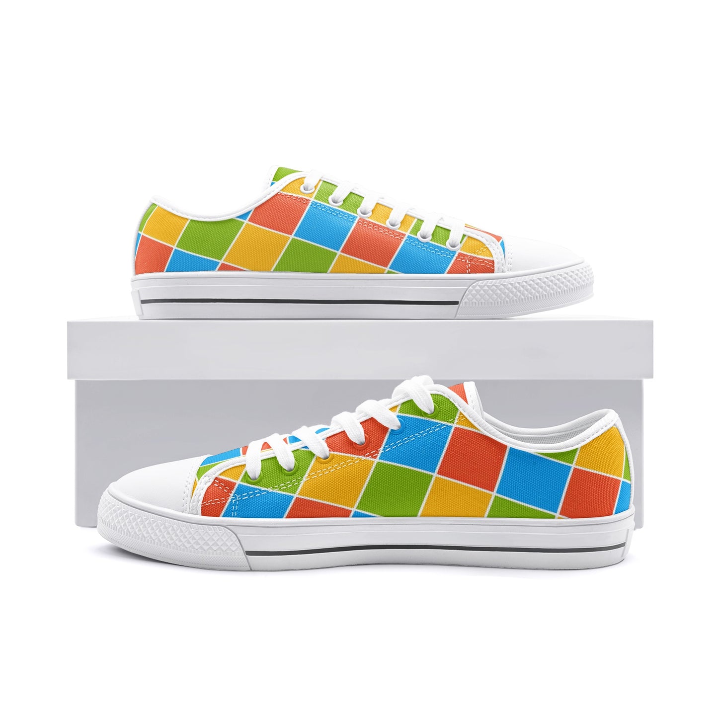 COLORS - Unisex Low Top Canvas Shoes