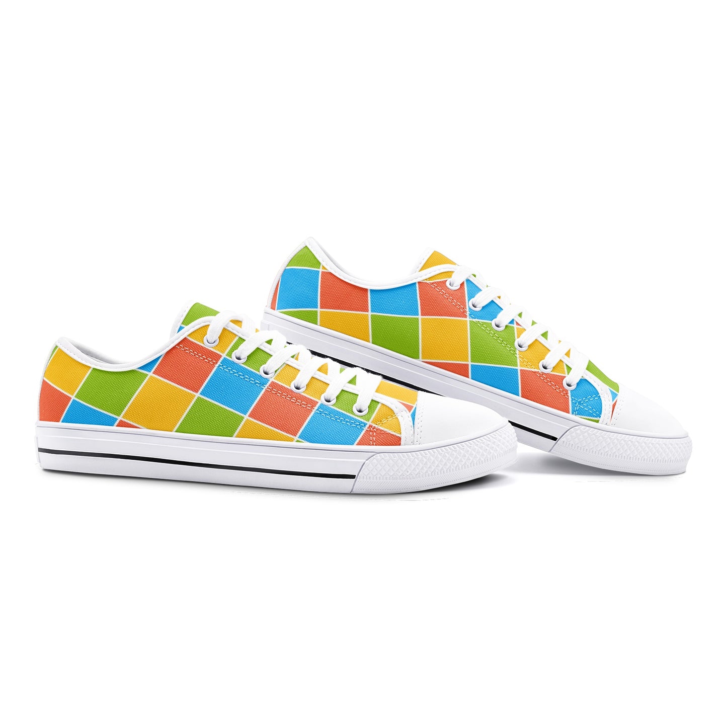 COLORS - Unisex Low Top Canvas Shoes