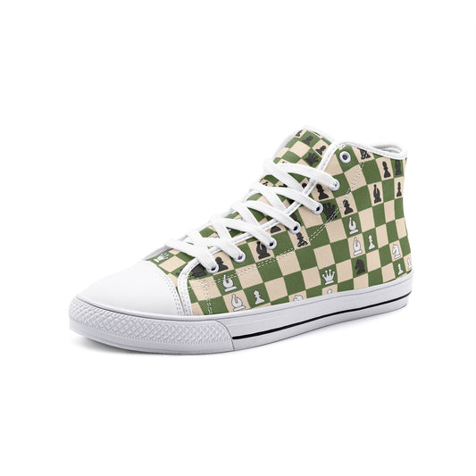 CHESS - Unisex High Top Canvas Shoes