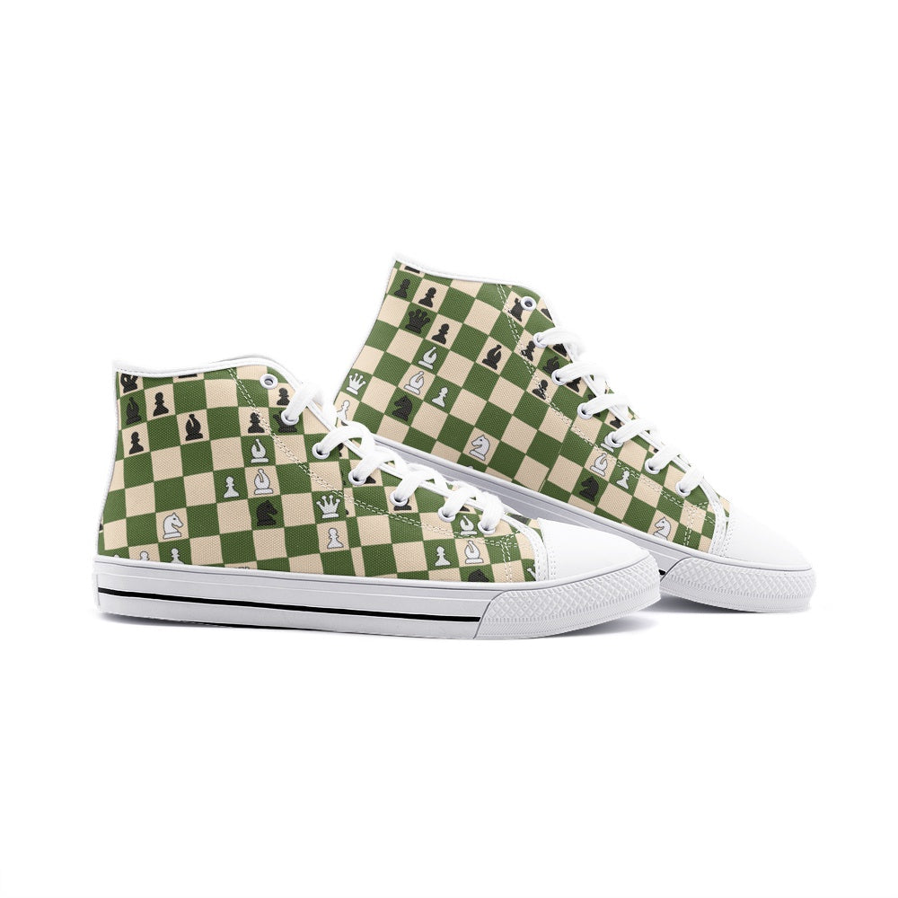 CHESS - Unisex High Top Canvas Shoes