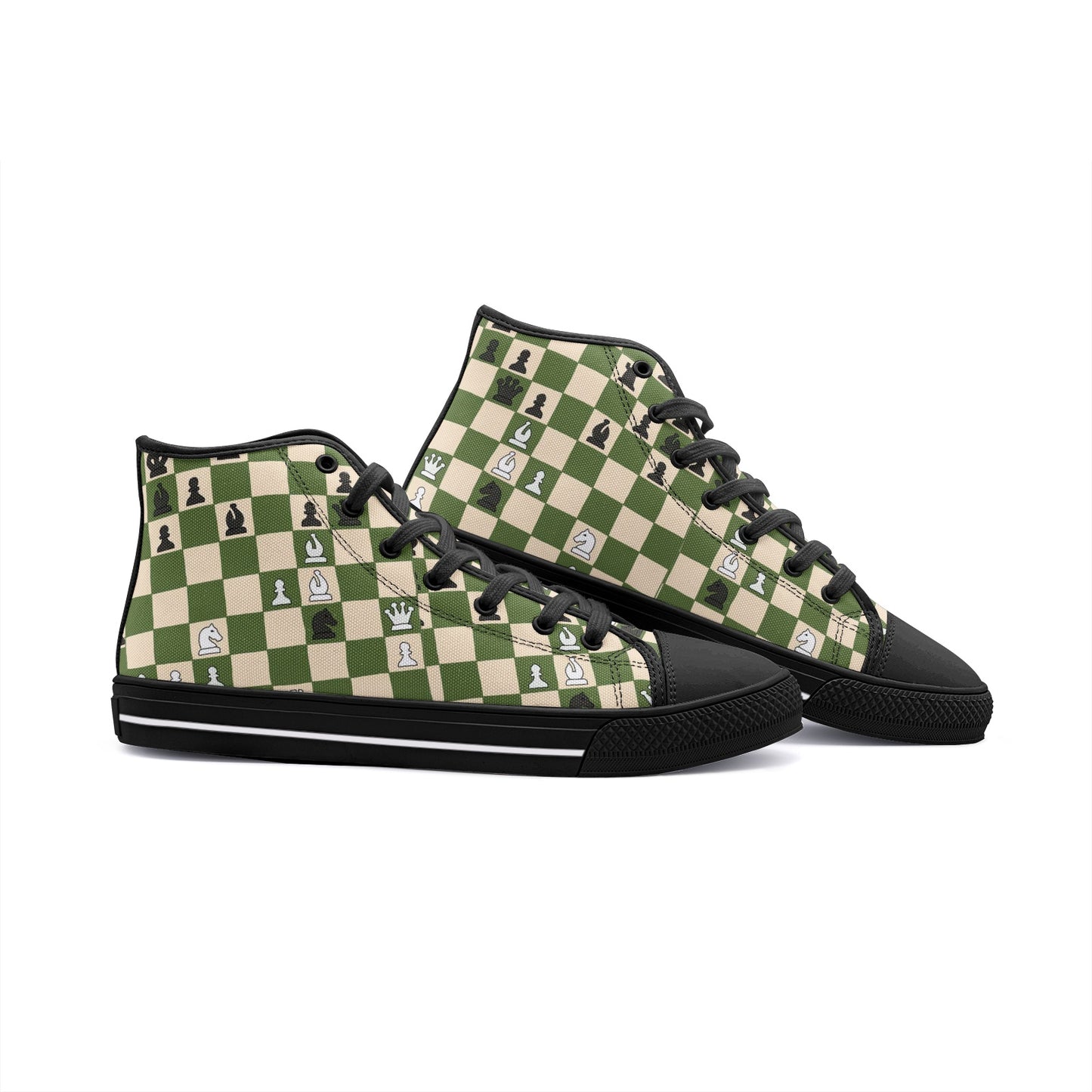 CHESS - Unisex High Top Canvas Shoes