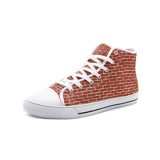 RED BRICKS - Unisex High Top Canvas Shoes