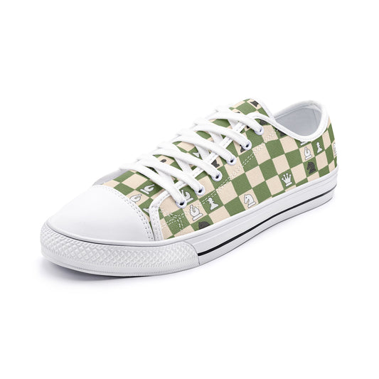 CHESS - Unisex Low Top Canvas Shoes